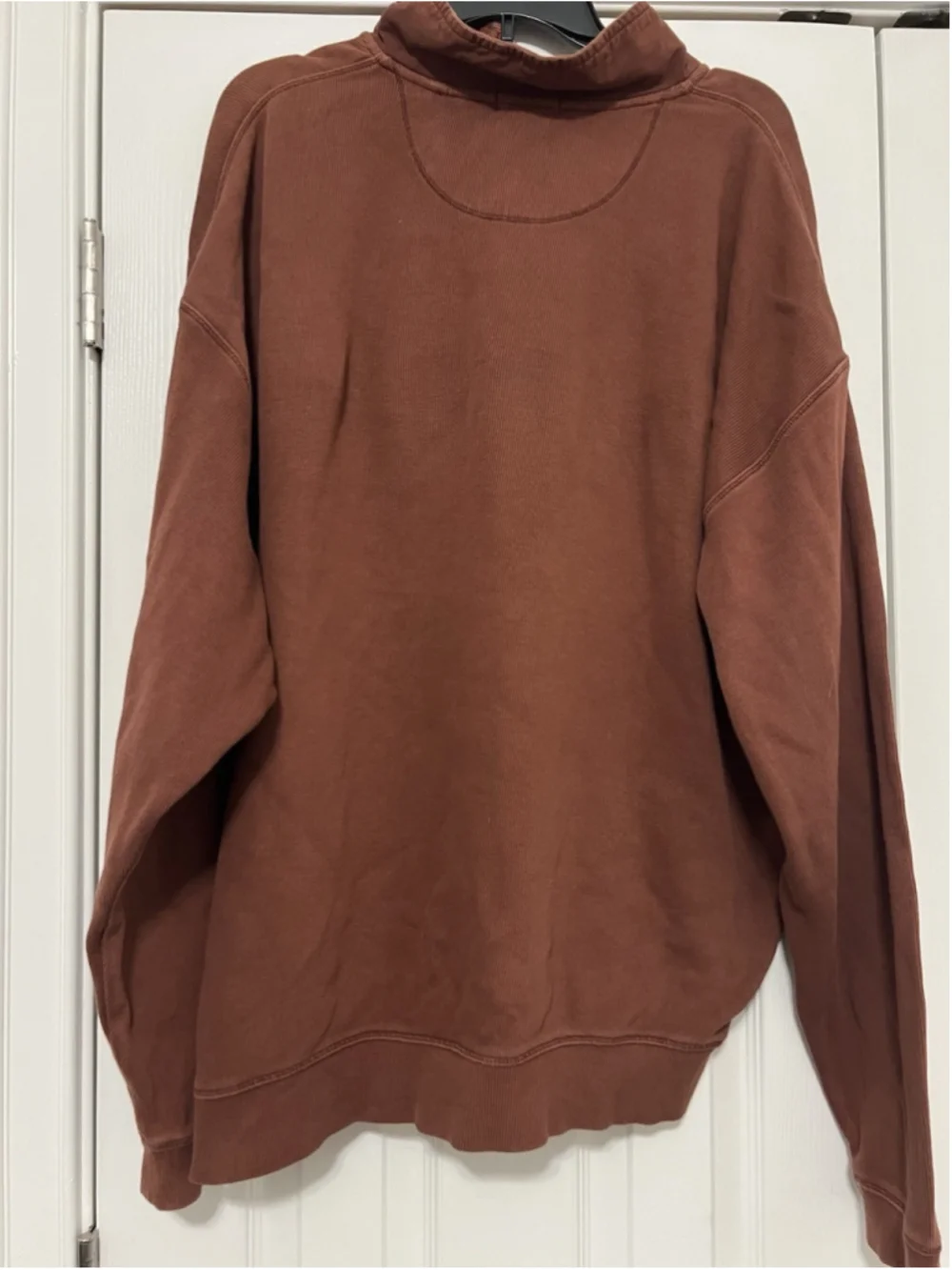 Tommy Bahama Sweater Mens 2XL Quarter Zip Pullover Red Brown Relaxed Fit
